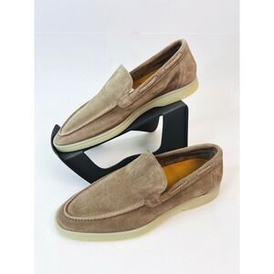 Aurelien Yacht Loafer 2.0 Light Grey Softey Suede Mens Size 42 EU / 9 US Italy